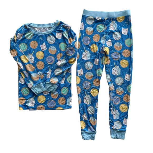 Little Sleepies Milk & Cookies Pajama Set 3T - Picture 1 of 7